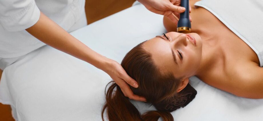 Woman receiving a treatment